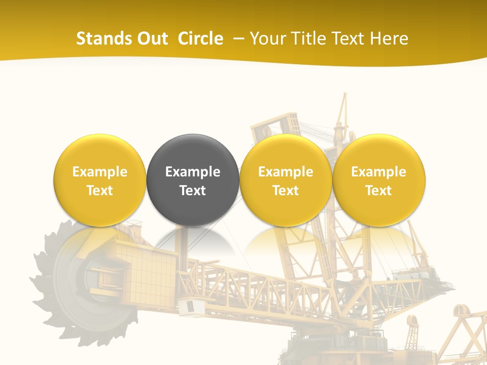 Coal Overweight Factory PowerPoint Template