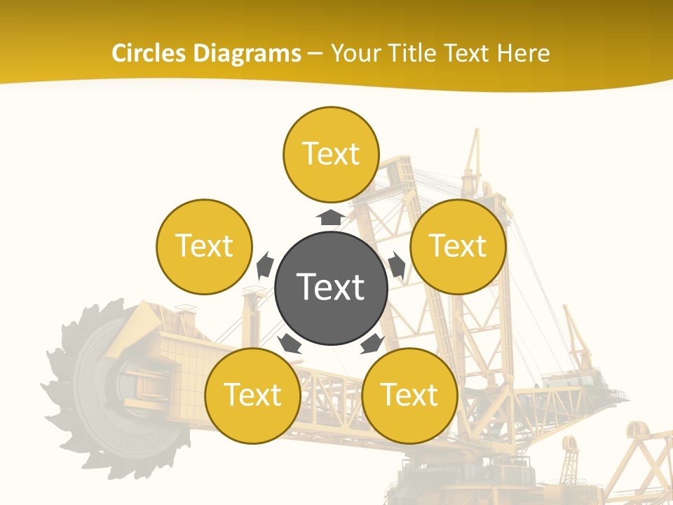 Coal Overweight Factory PowerPoint Template