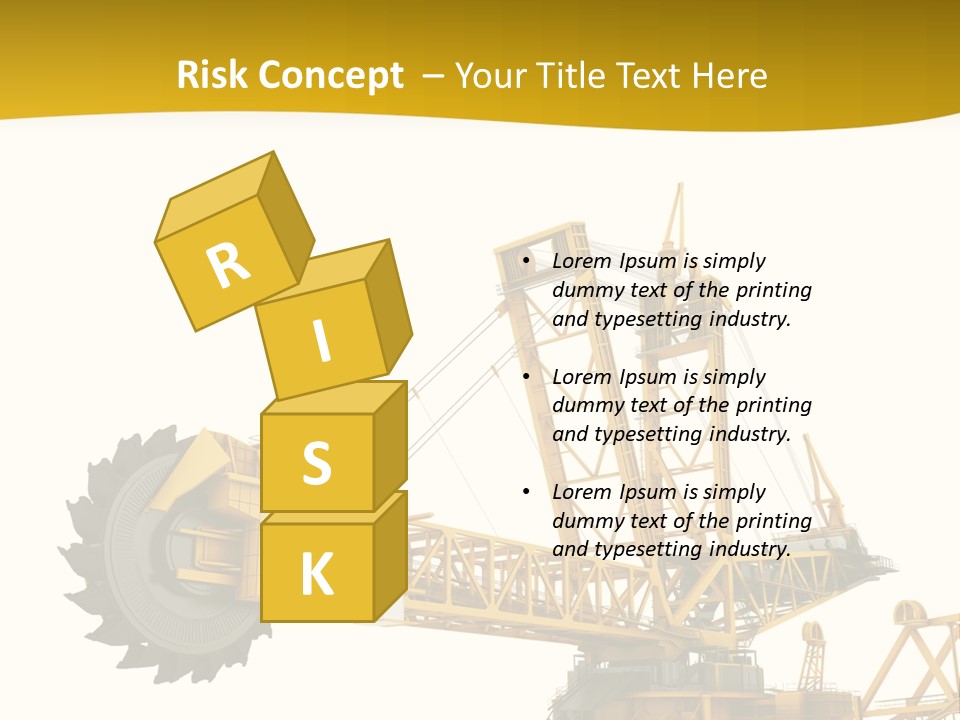 Coal Overweight Factory PowerPoint Template