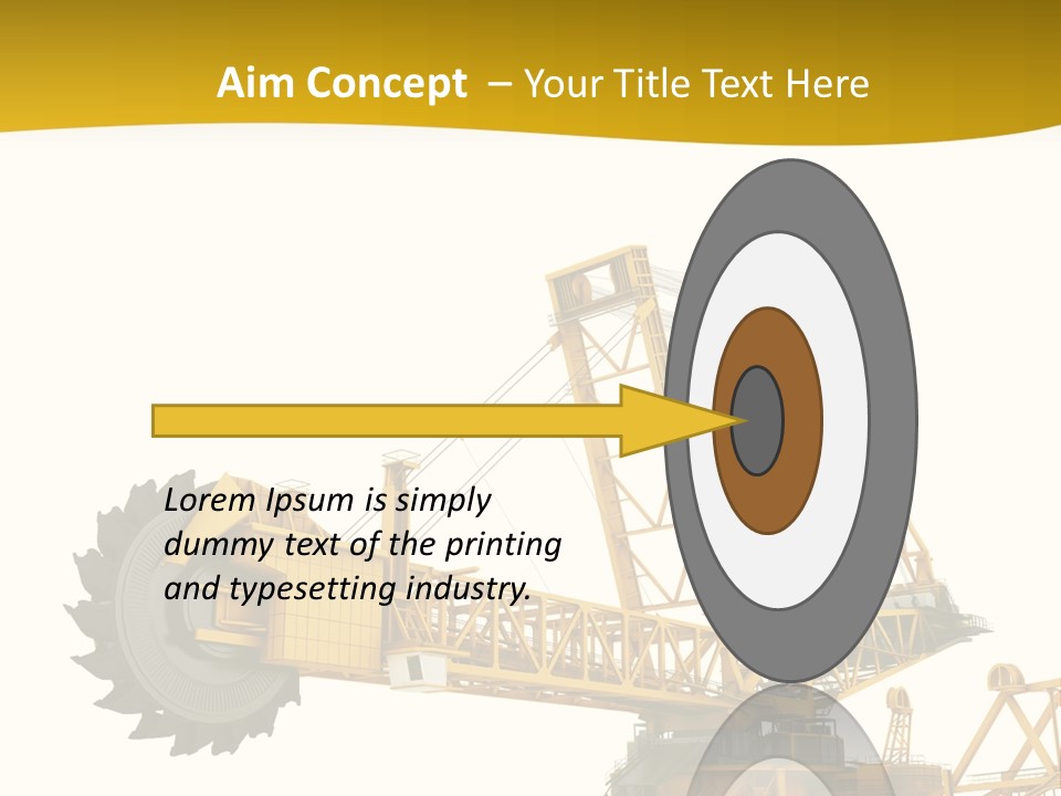 Coal Overweight Factory PowerPoint Template