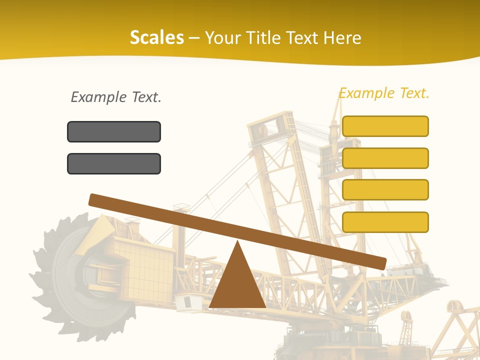 Coal Overweight Factory PowerPoint Template