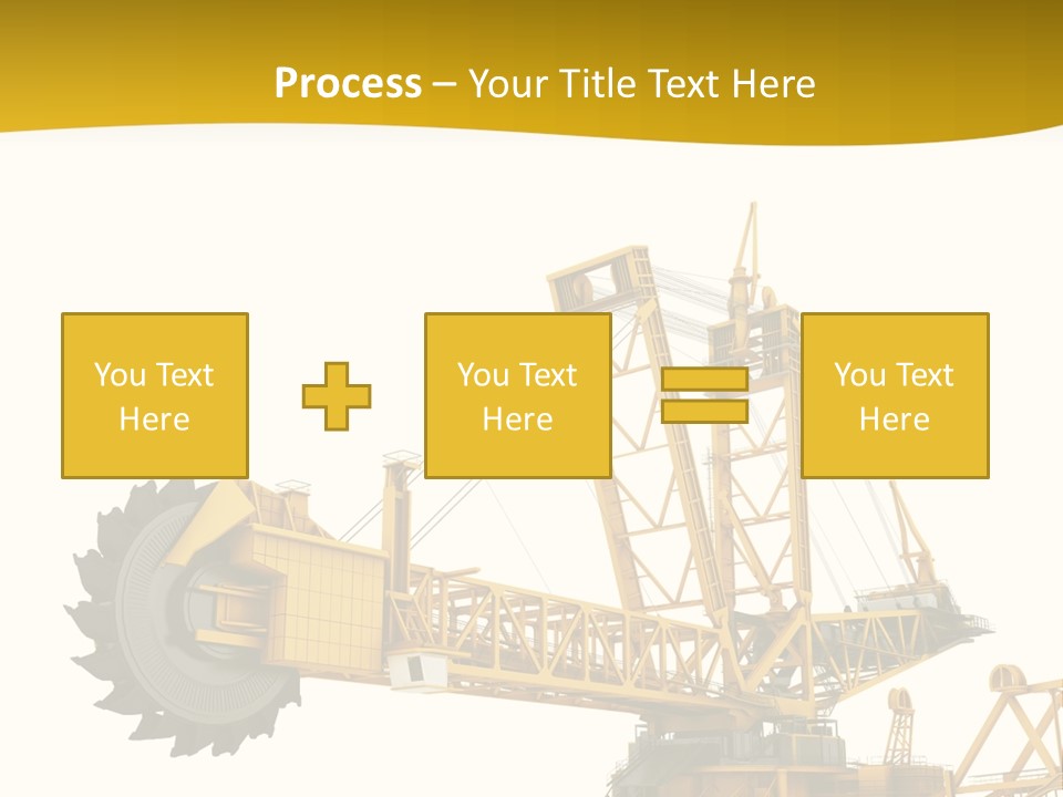Coal Overweight Factory PowerPoint Template
