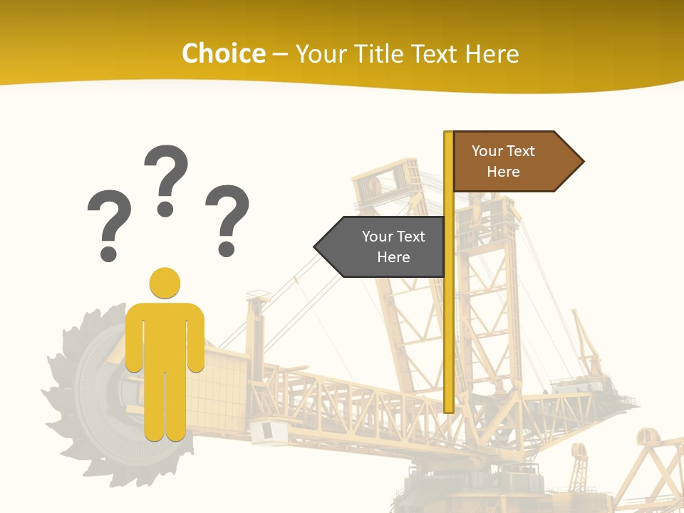 Coal Overweight Factory PowerPoint Template