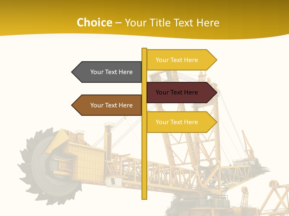 Coal Overweight Factory PowerPoint Template