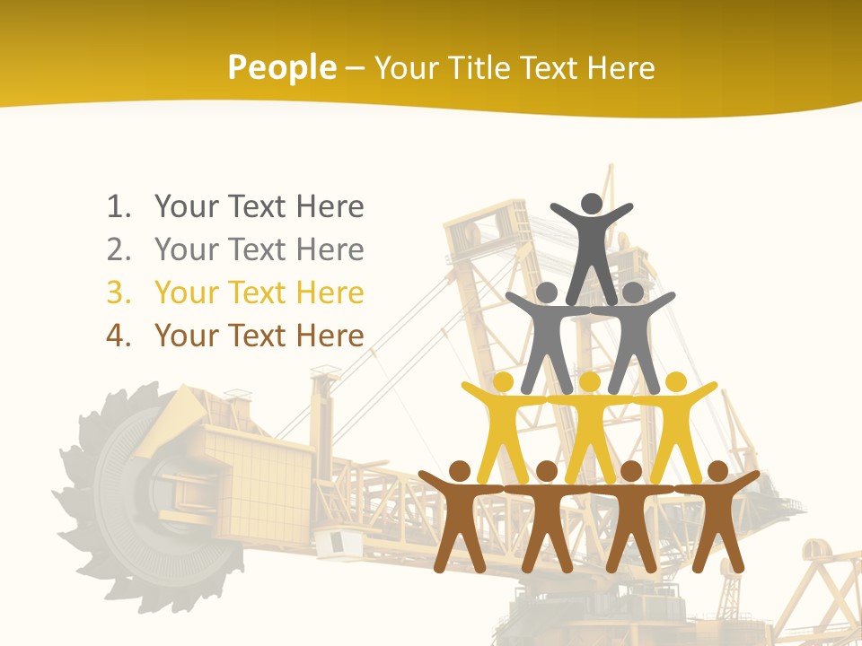 Coal Overweight Factory PowerPoint Template