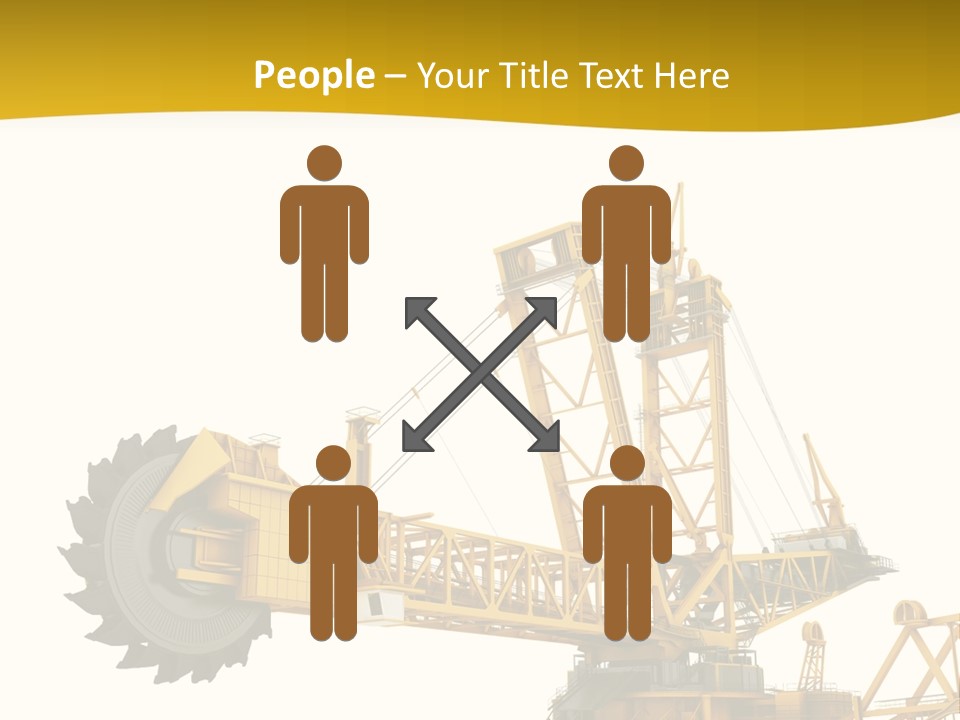 Coal Overweight Factory PowerPoint Template