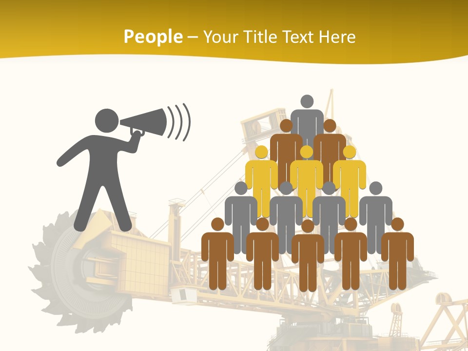 Coal Overweight Factory PowerPoint Template