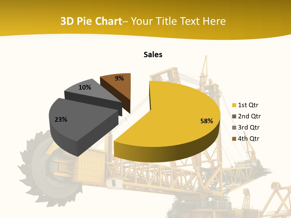 Coal Overweight Factory PowerPoint Template