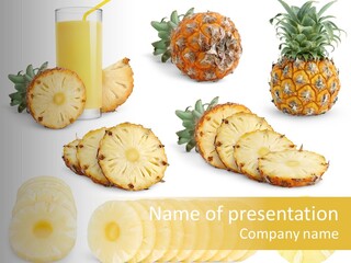 Chopped Pile Fresh PowerPoint Template