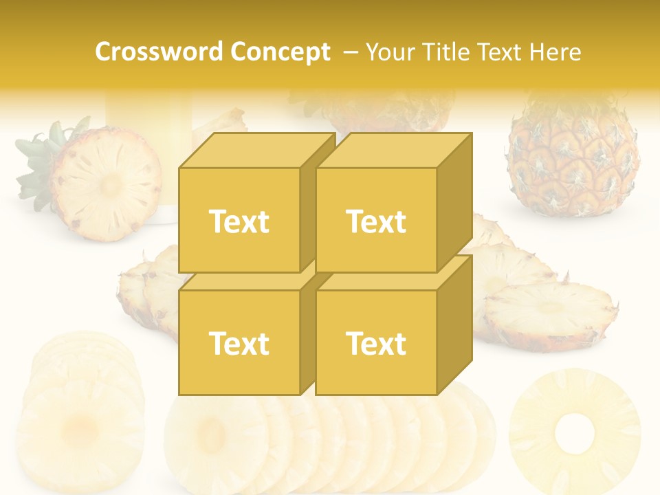 Chopped Pile Fresh PowerPoint Template