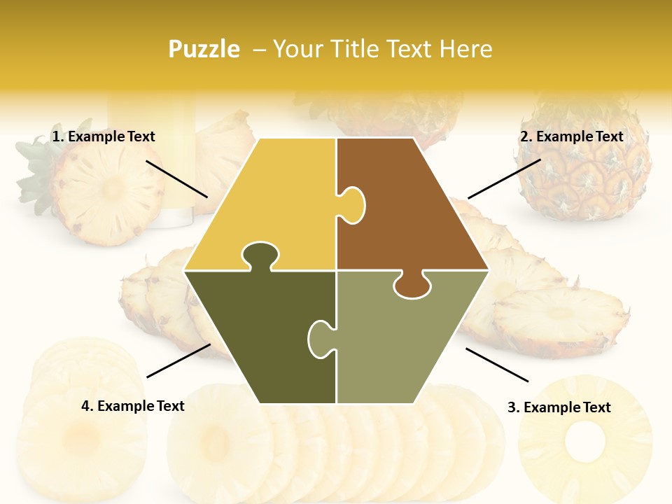 Chopped Pile Fresh PowerPoint Template