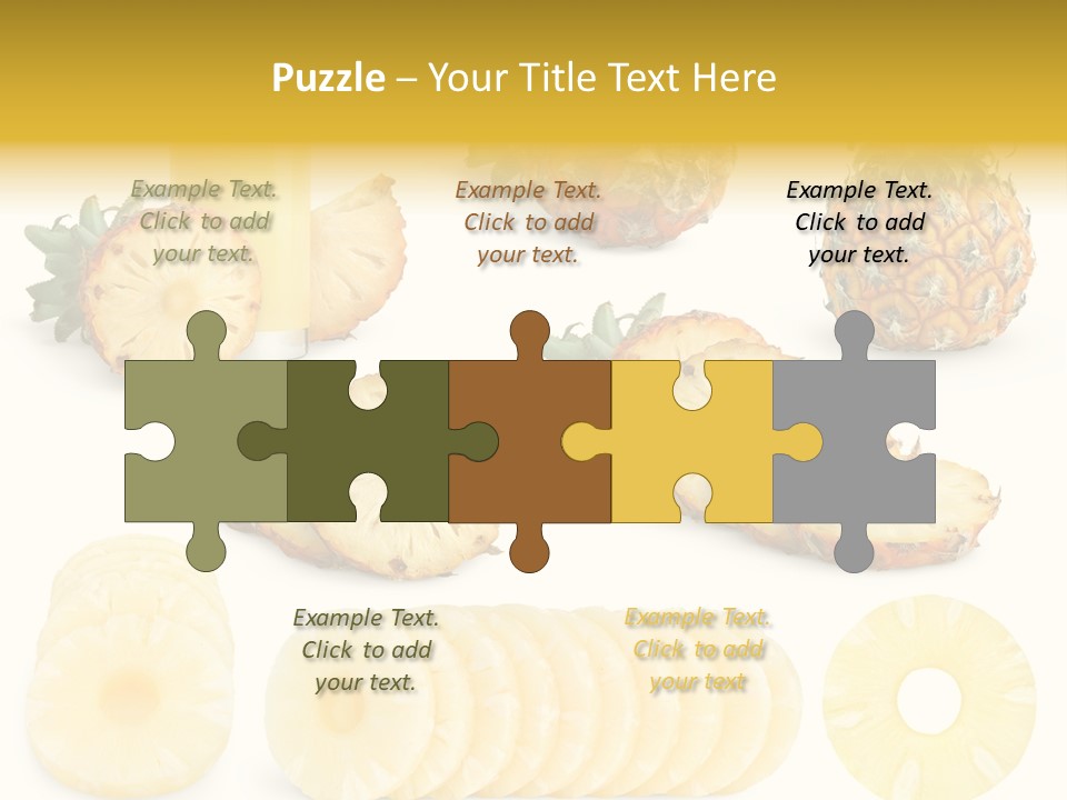 Chopped Pile Fresh PowerPoint Template