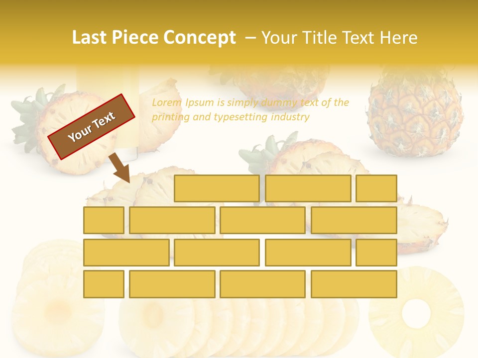 Chopped Pile Fresh PowerPoint Template
