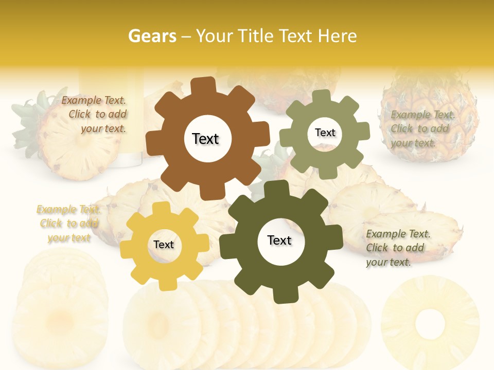 Chopped Pile Fresh PowerPoint Template