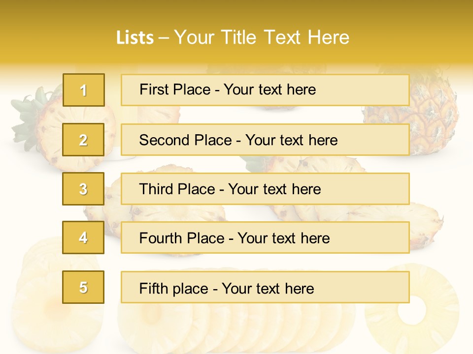 Chopped Pile Fresh PowerPoint Template