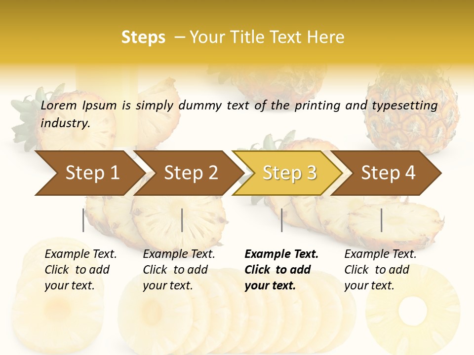 Chopped Pile Fresh PowerPoint Template