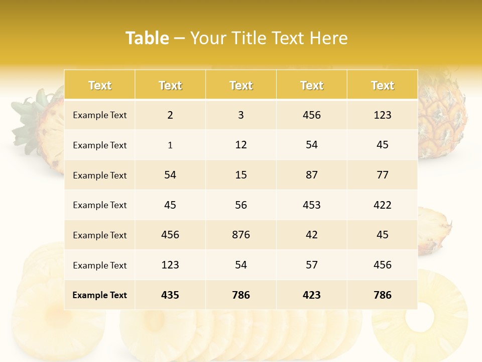 Chopped Pile Fresh PowerPoint Template