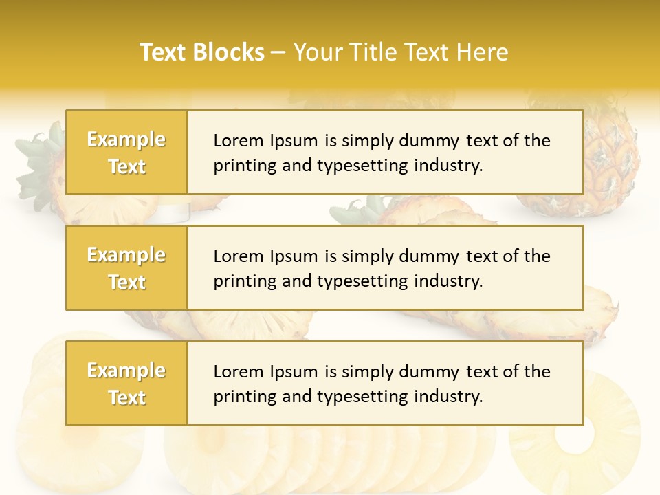 Chopped Pile Fresh PowerPoint Template