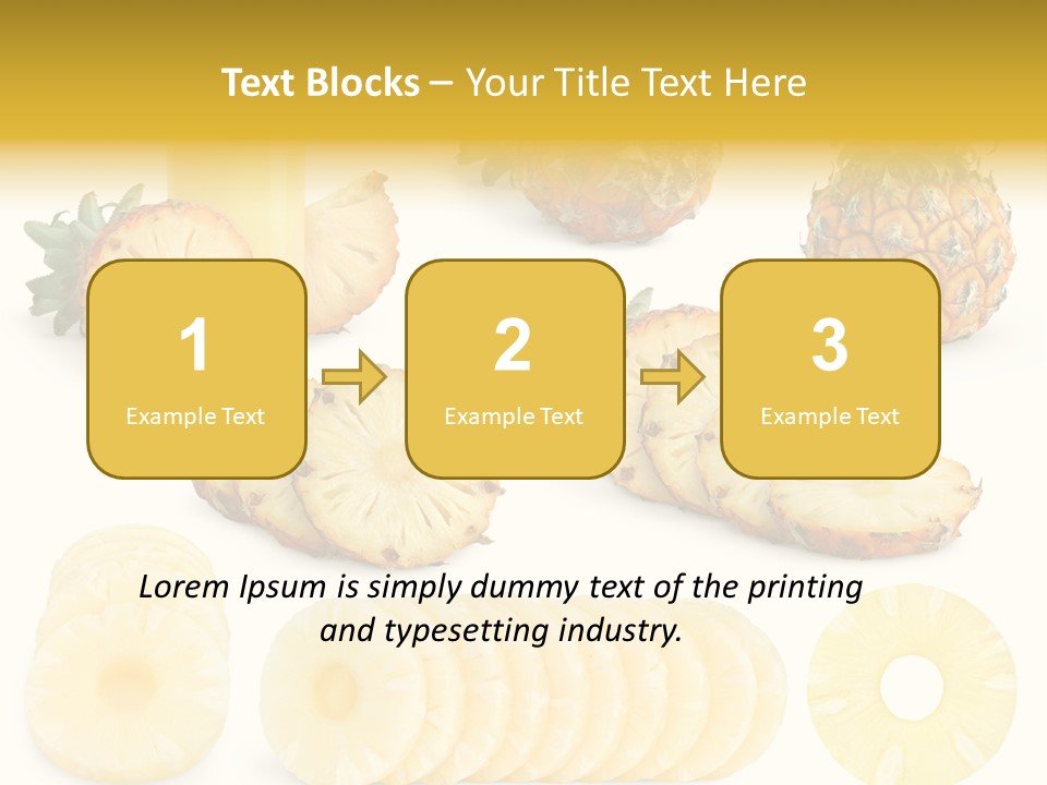 Chopped Pile Fresh PowerPoint Template
