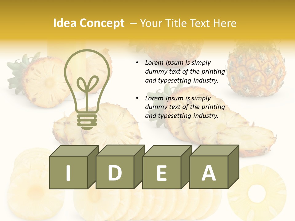 Chopped Pile Fresh PowerPoint Template