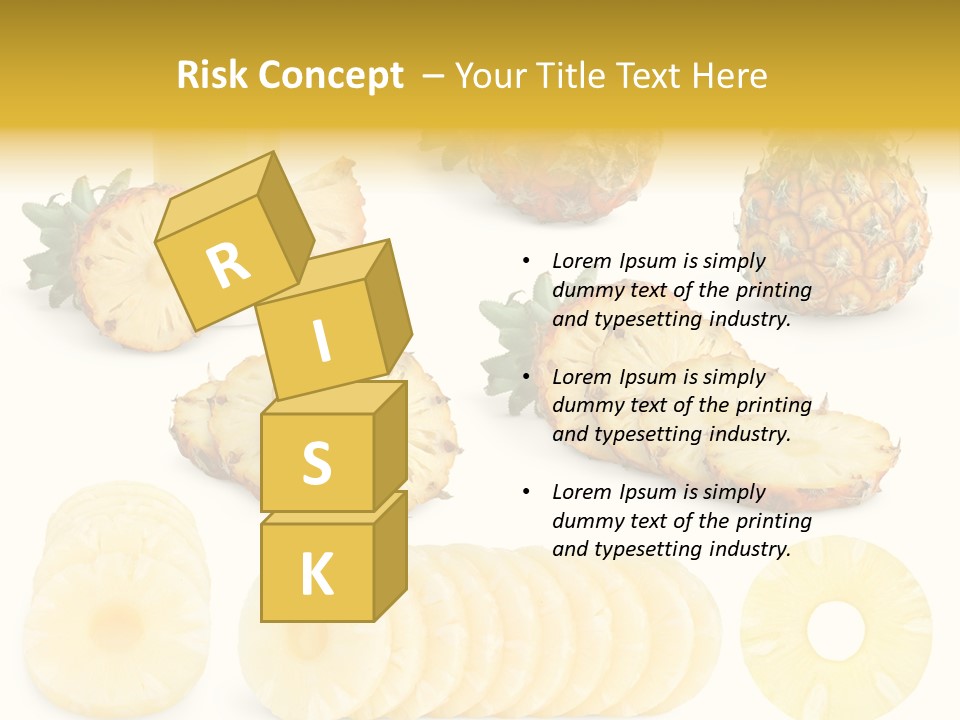 Chopped Pile Fresh PowerPoint Template