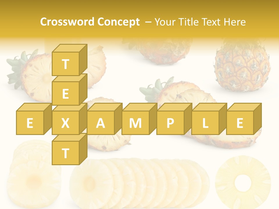 Chopped Pile Fresh PowerPoint Template