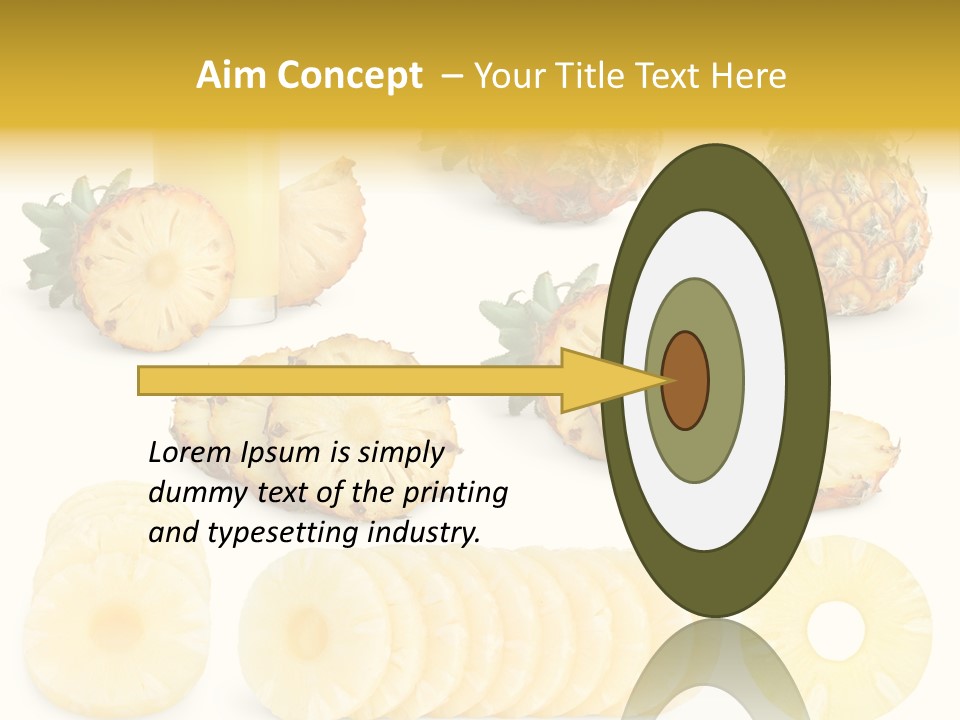 Chopped Pile Fresh PowerPoint Template