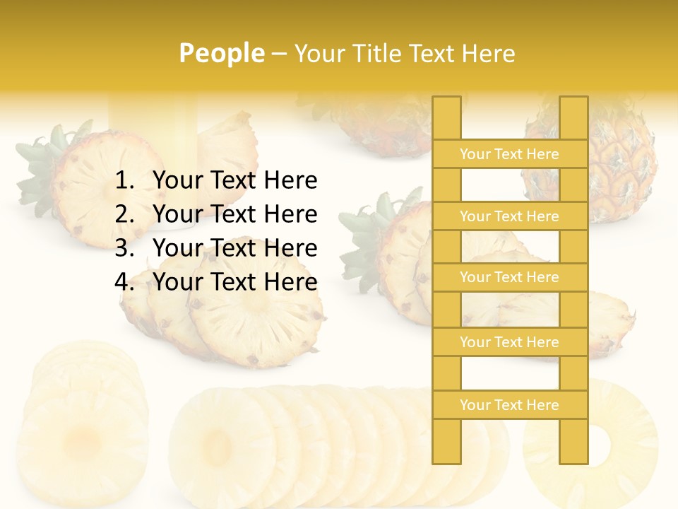 Chopped Pile Fresh PowerPoint Template
