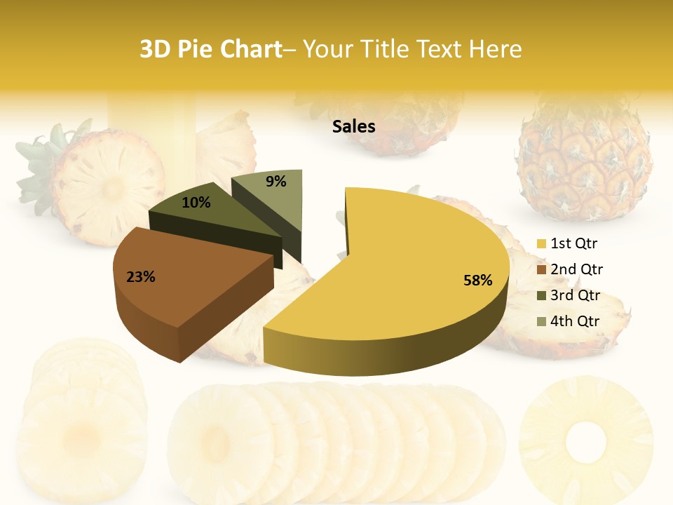 Chopped Pile Fresh PowerPoint Template