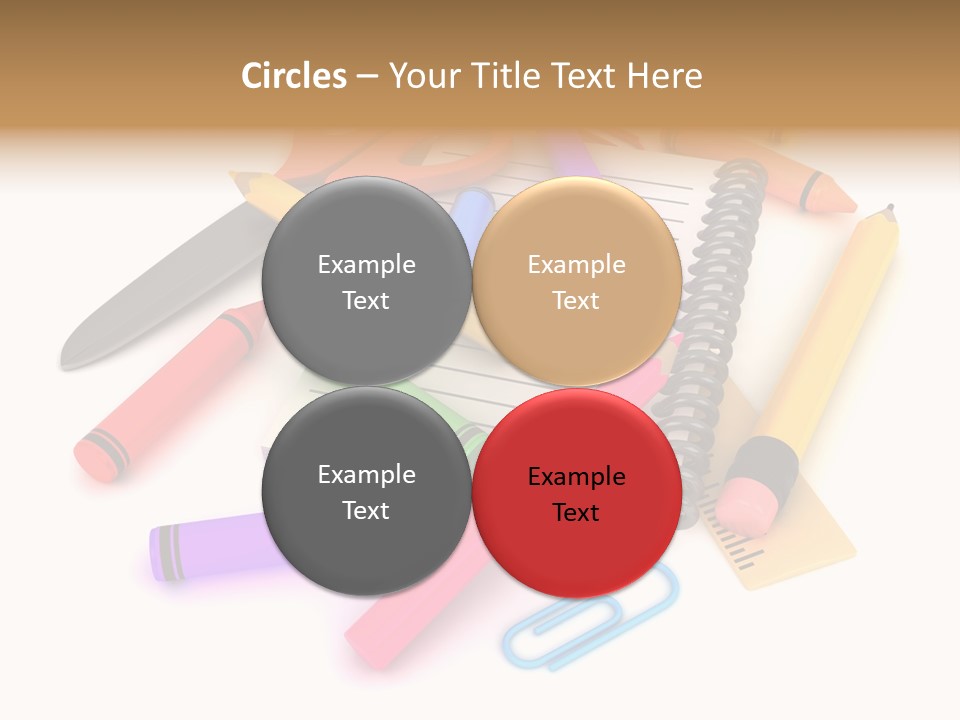 Illustration Preschool School PowerPoint Template