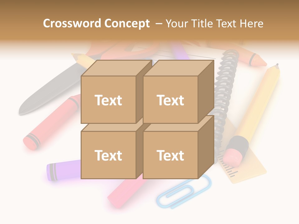 Illustration Preschool School PowerPoint Template