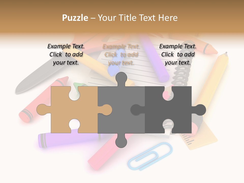 Illustration Preschool School PowerPoint Template