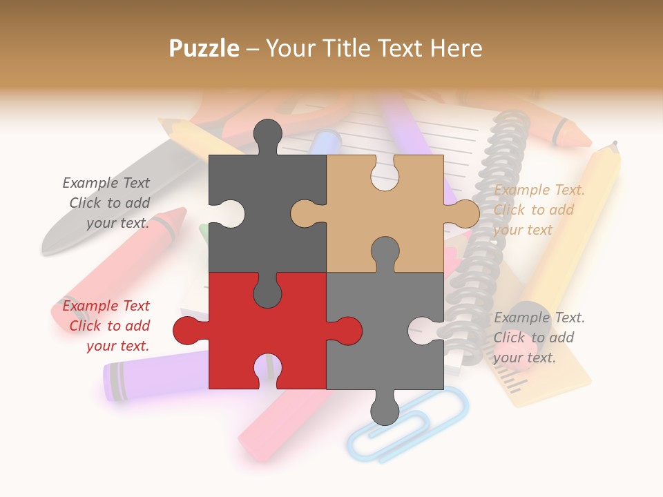 Illustration Preschool School PowerPoint Template