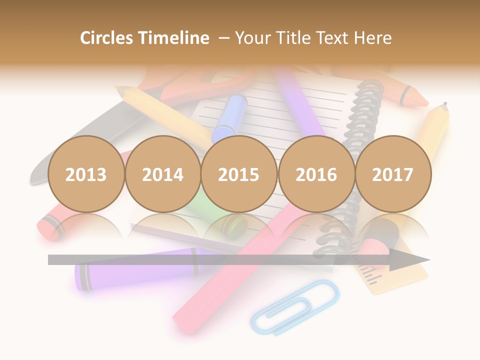 Illustration Preschool School PowerPoint Template