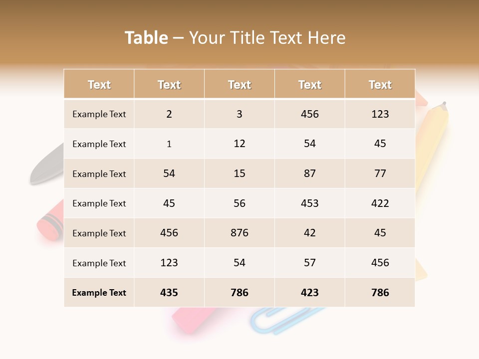 Illustration Preschool School PowerPoint Template