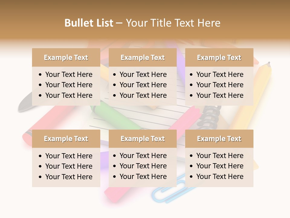 Illustration Preschool School PowerPoint Template