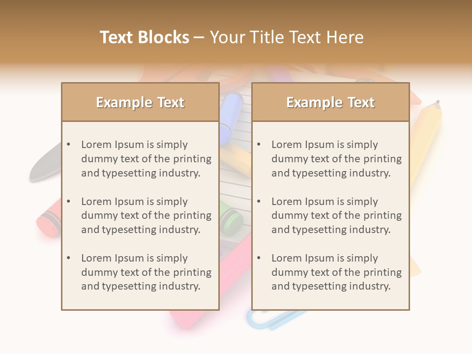 Illustration Preschool School PowerPoint Template