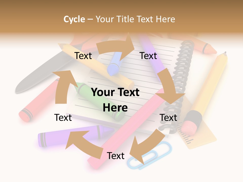 Illustration Preschool School PowerPoint Template