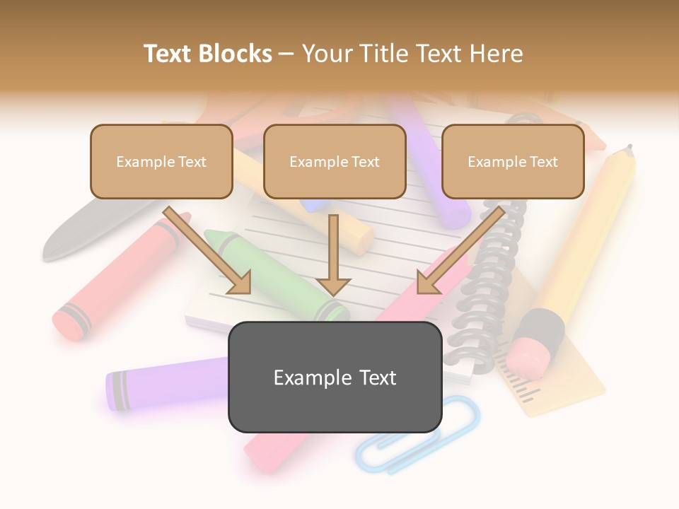 Illustration Preschool School PowerPoint Template