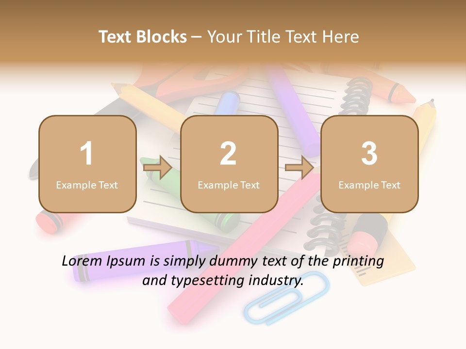 Illustration Preschool School PowerPoint Template