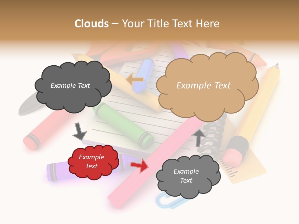 Illustration Preschool School PowerPoint Template