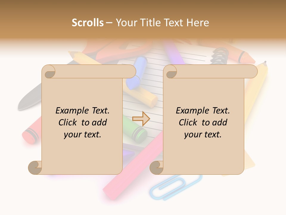 Illustration Preschool School PowerPoint Template