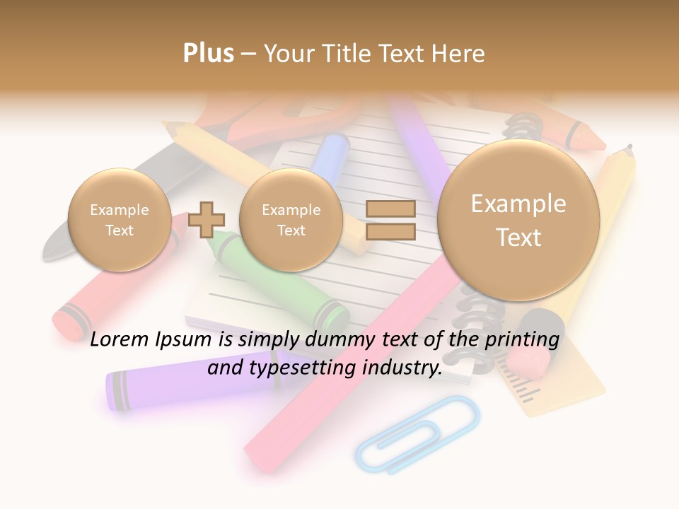 Illustration Preschool School PowerPoint Template