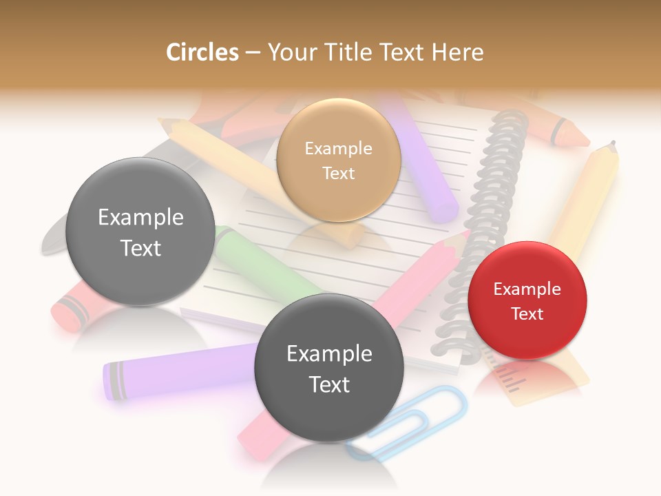 Illustration Preschool School PowerPoint Template