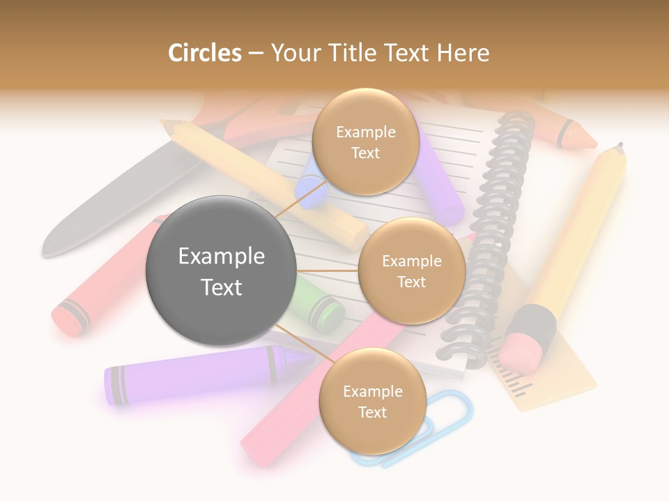 Illustration Preschool School PowerPoint Template