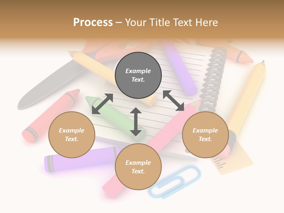 Illustration Preschool School PowerPoint Template