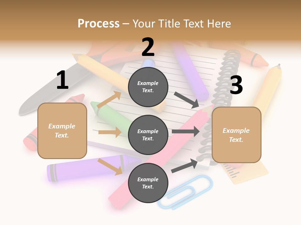 Illustration Preschool School PowerPoint Template