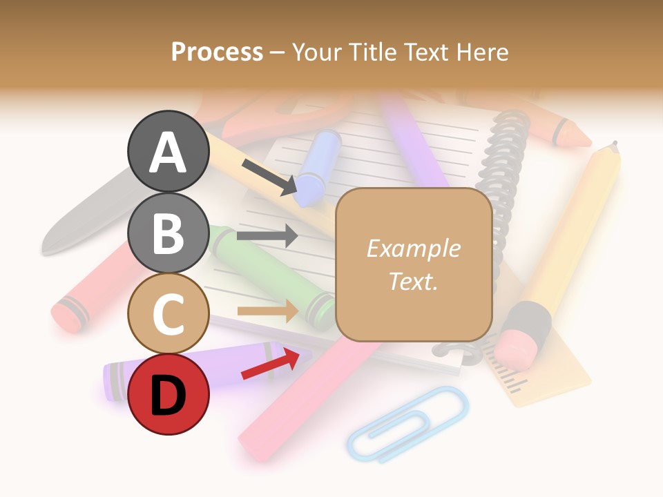 Illustration Preschool School PowerPoint Template