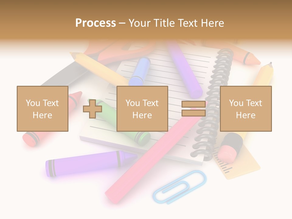 Illustration Preschool School PowerPoint Template