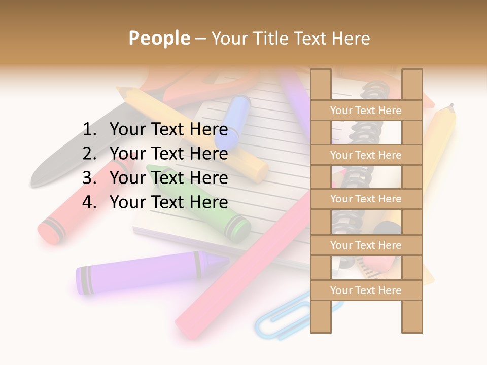 Illustration Preschool School PowerPoint Template